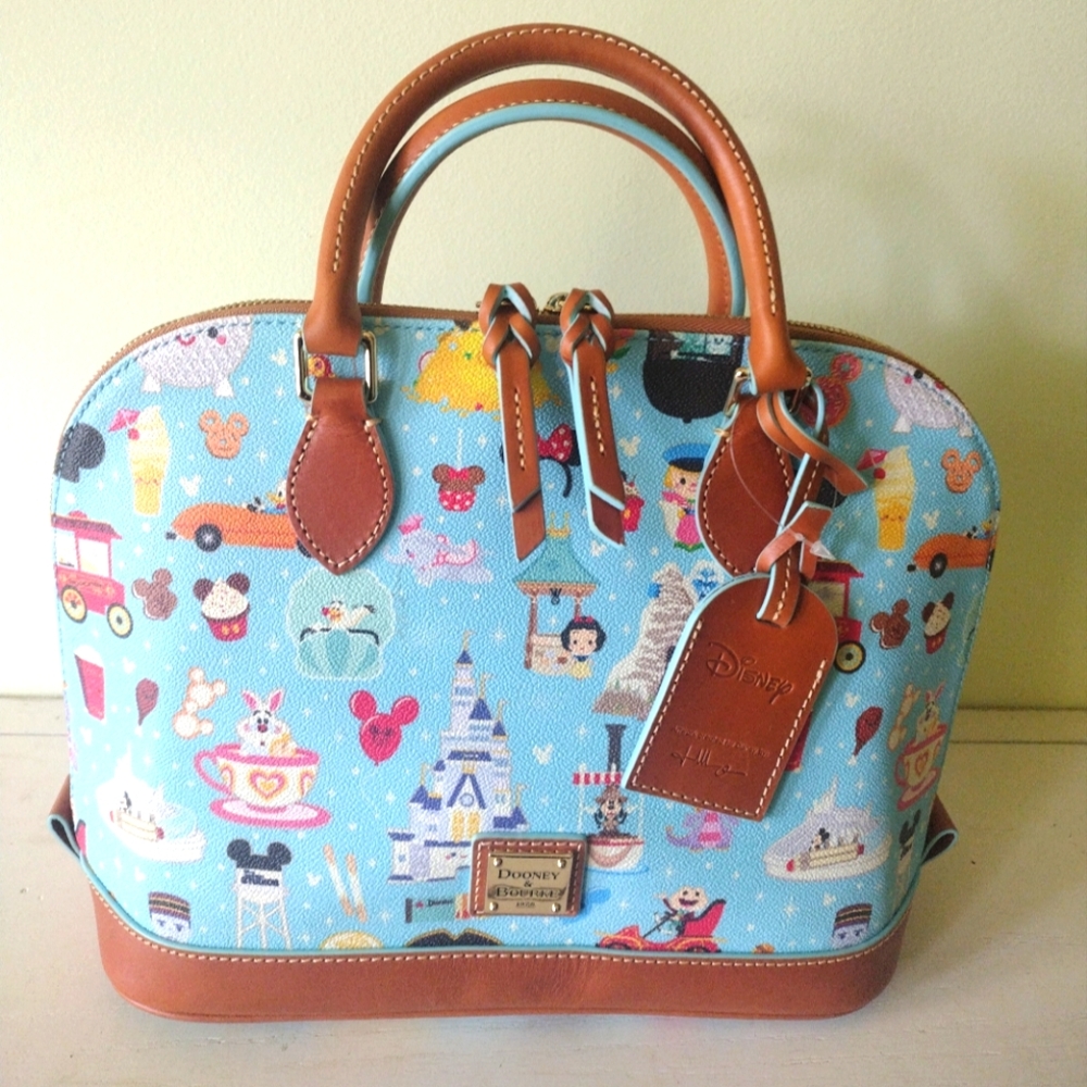 Disney Parks Dooney & Bourke Large Satchel Bag by Jerrod Maruyama *NWT*